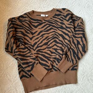 Gap animal print sweater